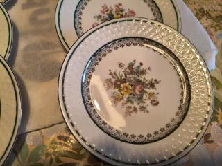 Set 6 Piatti Dessert Porcellana Floreale