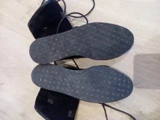 Botines negros de terciopelo