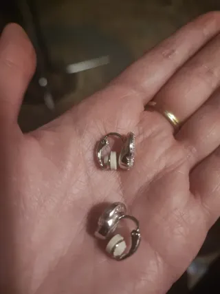 Pendientes Swarovski Clip Plata