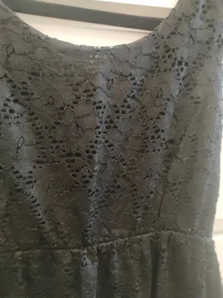 Vestido negro drapeado