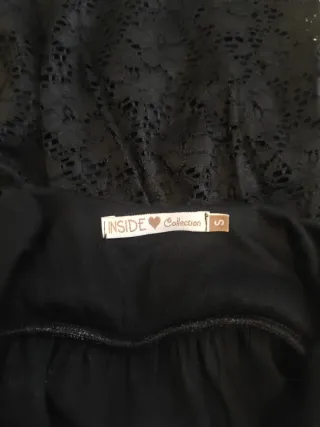 Vestido negro drapeado