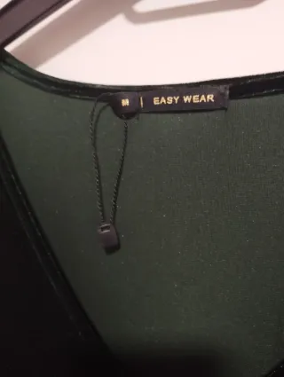 Vestido verde terciopelo EASY WEAR Talla M