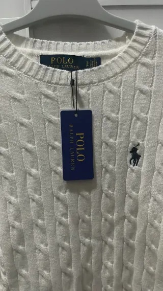Polo Ralph Lauren Jersey Blanco Cable Knit