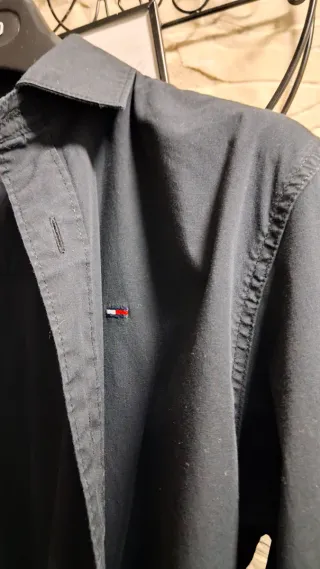 Camicia Tommy Hilfiger Nera Uomo