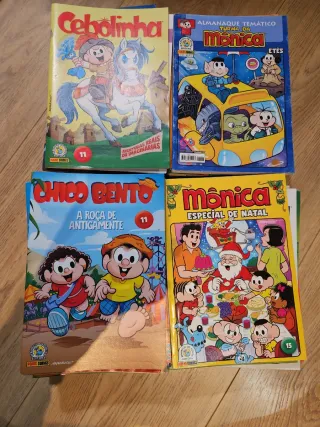 Revistas em quadrinhos turma da Mônica