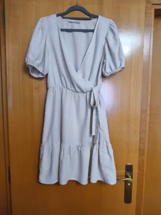 Vestido Pull&Bear crudo lino