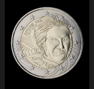 Moneda 2€ Francia Simone Veil 1927-2017