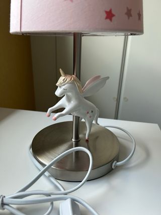 Lámpara infantil unicornio