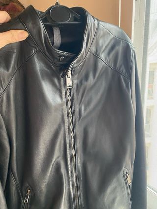 Cazadora de hombre piel/ovino