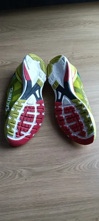 Zapatillas running Salming D1 verde/amarillo