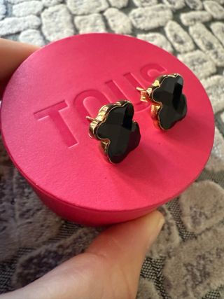 Pendientes Oso Tous Negro y Dorado