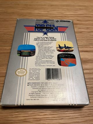 Top Gun NES - Completo: Caja + Manual + Corcho PAL