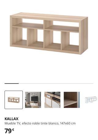 Mueble TV IKEA madera como nuevo