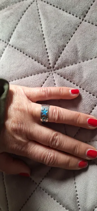 Lote 4 Anillos Plata Juveniles, diferentes tamaños