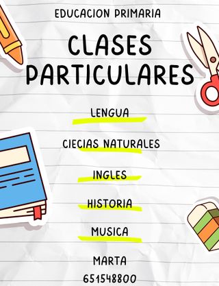 Clases particulares educación primaria