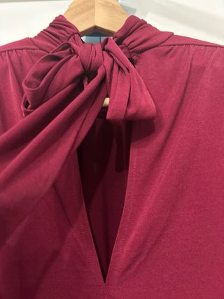 Blusa Zara Manga Larga Cuello Alto