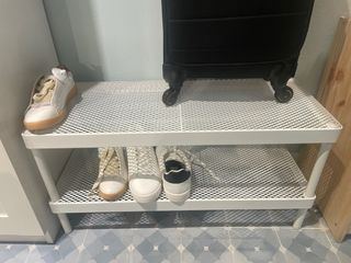 Estante zapatero 2 niveles metal