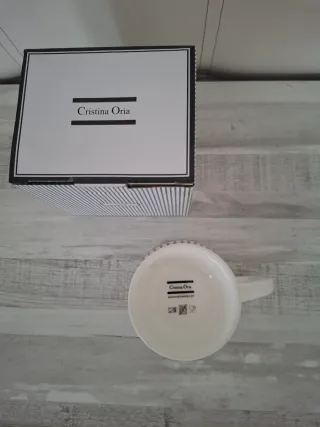 Taza Mug Rayas Cristina Oria Porcelana
