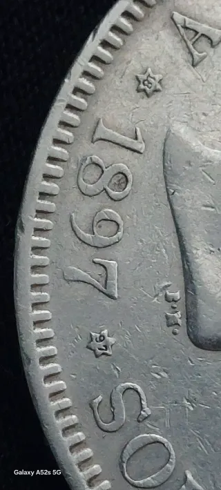 5 Pesetas Plata 1897 Alfonso XIII