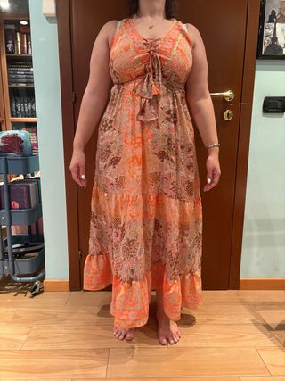 Vestito Boho Fashion Arancione