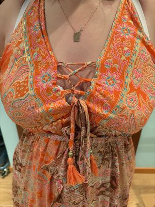 Vestito Boho Fashion Arancione