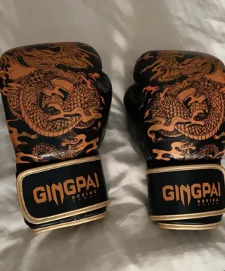 Guantes de Boxeo GINGPAI Dragón Rojo