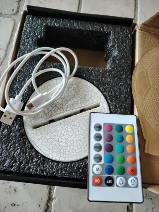 Lampada 3D multicolor acrilico