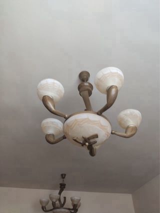 Lámpara de techo colgante salón cristal