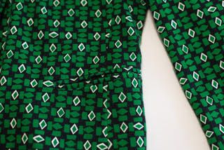 Americana verde estampada