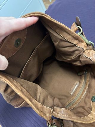 Bolso Massimo Dutti Piel Marrón Grande