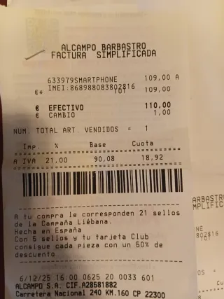 Móvil Realme Note 70T Amarillo Nuevo