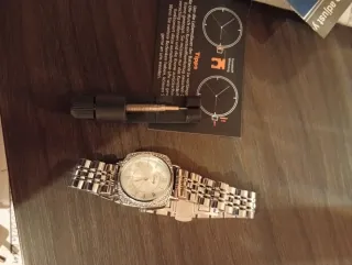Orologio Comely donna argento e bianco