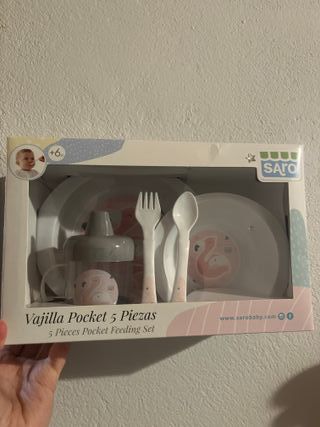 Vajilla para microonda Saro 5 Piezas Niña Flamingo