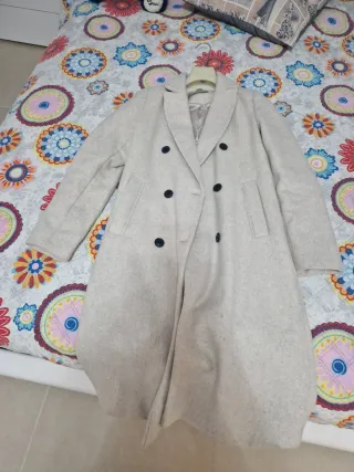 Cappotto Stradivarius Beige Taglia S