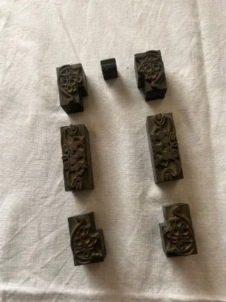 Tipos móviles de imprenta antiguos