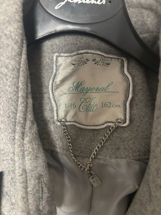 Abrigo Mayoral Gris Talla 16