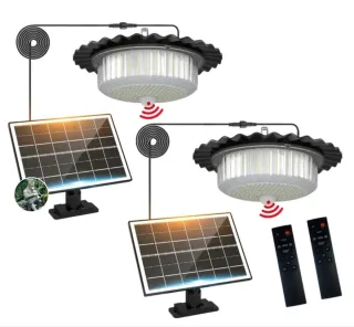 2 Lámparas Solares 396 LED Colgantes