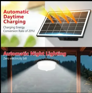 2 Lámparas Solares 396 LED Colgantes