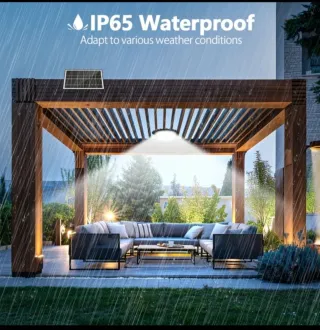 2 Lámparas Solares 396 LED Colgantes