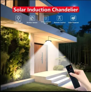 2 Lámparas Solares 396 LED Colgantes