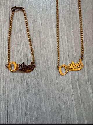 Colgante y pulsera Chabel oro