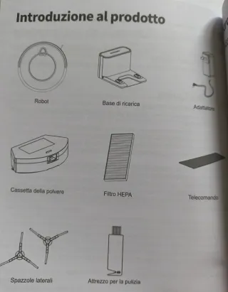 Robot Aspirapolvere aspirapavimenti E2 - 6000 Pa