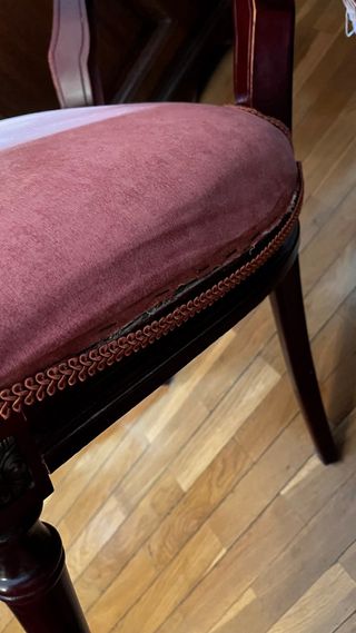 Sillas Caoba Estilo Luis XV