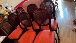 Sillas Caoba Estilo Luis XV