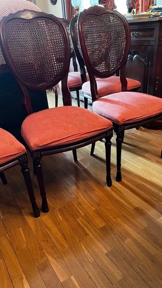 Sillas Caoba Estilo Luis XV