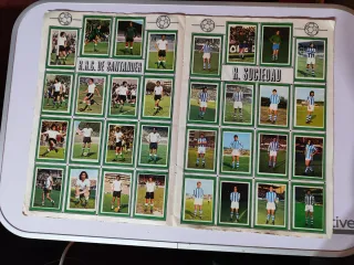 Álbum cromos fútbol Disgra 1975/76