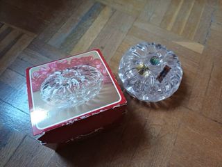 Joyero de cristal tallado