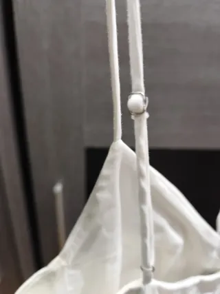 Blusa Peplum Blanca Talla XL