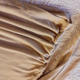 Jersey fino drapeado beige