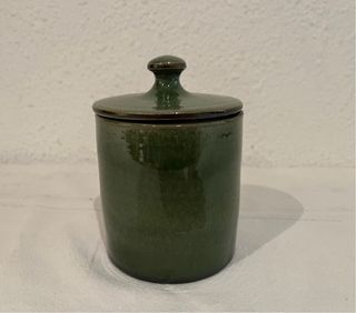 Set de jarra y vasos de cerámica verdes